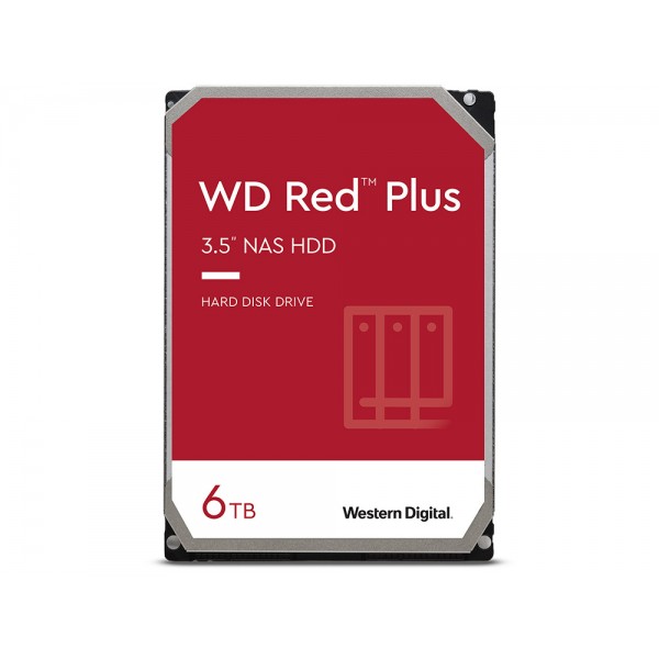 HDD 3.5" 6TB Western Digital Red Plus NAS SATA3 CMR 128MB WD60EFZX
