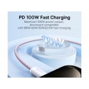 Cable USB 2.0 Type-C to Type-C 1m Baseus Dynamic 3 PD 100W Baby Pink
