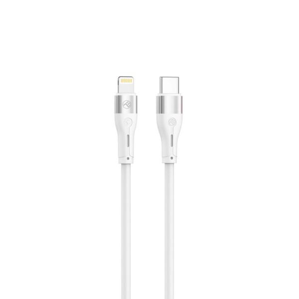 USB Type-C to Lightning Cable for Apple PD30W Tellur 1m Silicone White