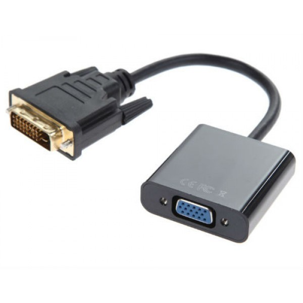DVI-D 24+1 Male to VGA Female Active Adapter Converter
