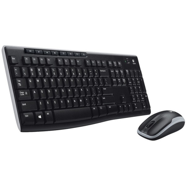 Keyboard Logitech Wireless Desktop MK270 w/Mouse Black