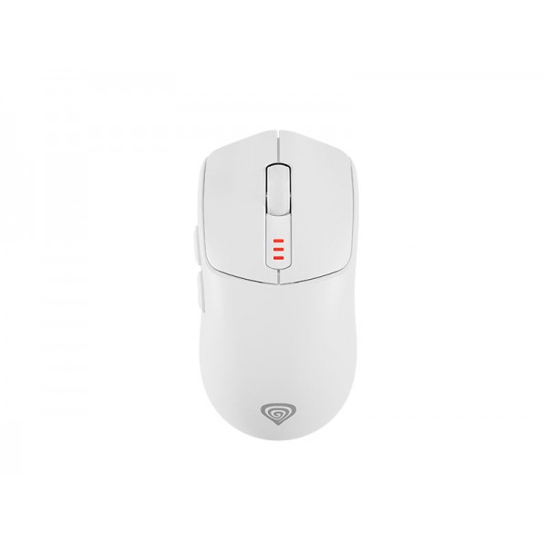Mouse Genesis Wireless Gaming Zircon 500 10000DPI RGB White