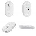 Mouse Logitech Wireless M350 White Silent w/Bluetooth