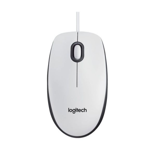 Mouse Logitech Optical B100 USB White