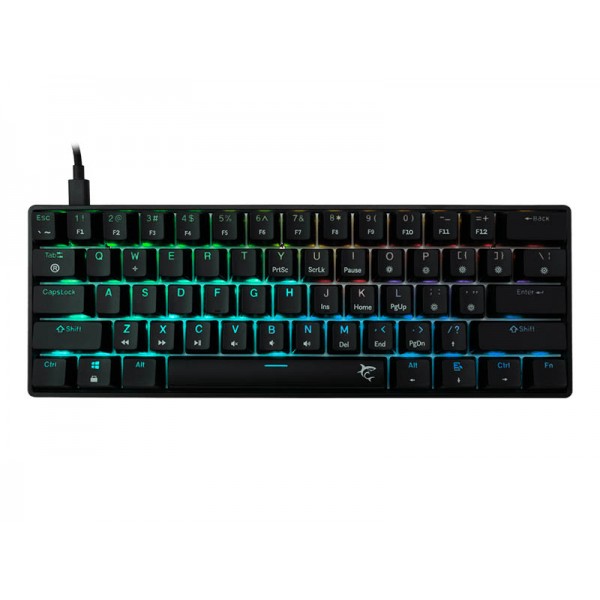 Keyboard White Shark Gaming Shinobi 2 60% Mechanical RGB Black Brown Switch Hot-Swap