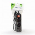 Power Strip Energenie 0.6m 16A 3 Sockets C14 Plug for UPS Black