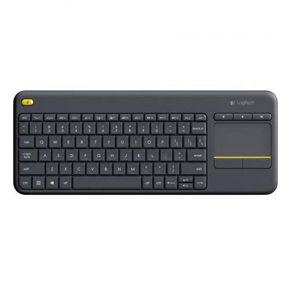 Keyboard Logitech Wireless Touch K400 Plus PC-to-TV Black