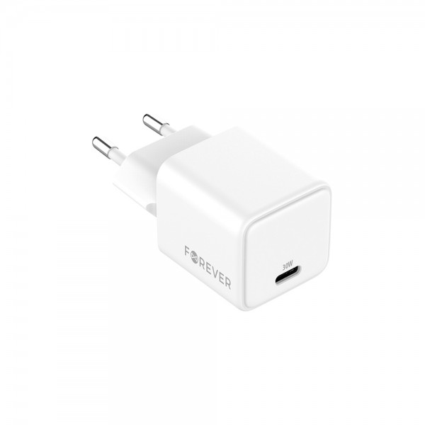 USB Universal Power Charger Forever GaN TC-08-30C 30W Type-C White