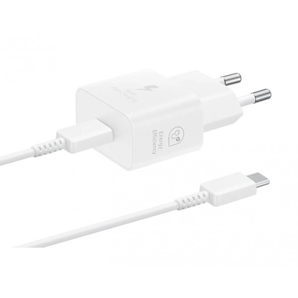 Samsung Super Fast Charger PD 25W USB-C White w/Cable