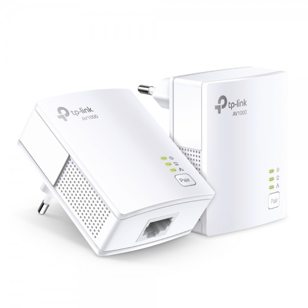 TP-Link AV1000 Gigabit Passthrough Powerline Adapter TL-PA7017 Starter KIT