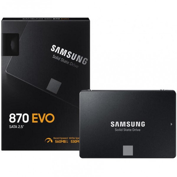 SSD 2.5" Samsung 870 Evo 1TB SATA3 AES 256-bit Encr. 560R/530W