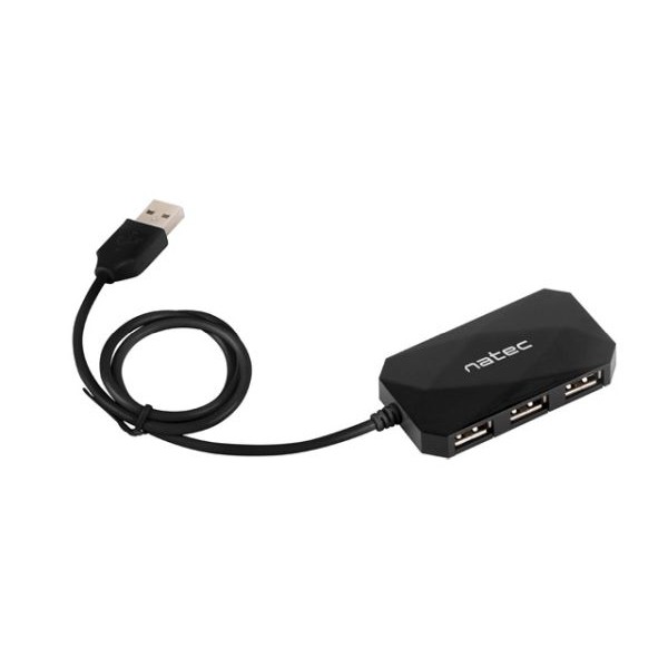USB HUB 2.0 4-Port Natec Locust Black