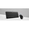 Keyboard Genius LuxeMate Q8000 Wireless Black w/Mouse
