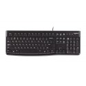 Keyboard Logitech Business K120 USB Black Slim